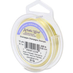 Artistic Wire SILVER 22ga. - Champagne