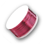 Artistic Wire SILVER 24ga. - Fuchsia (15 yards/spool)