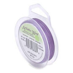 Artistic Wire SILVER 26ga. - Lilac (30 yards/spool)