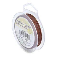 Artistic Wire 28ga. - Dark Brown (40 yards/spool)