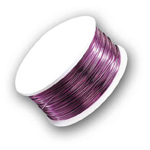 Artistic Wire SILVER 28ga. - Plum (40 yard/spool)