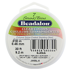 BEADALON 7 Strand Wire .018" Diameter BLUE, 30 FEET