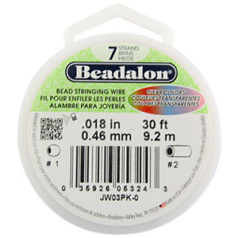 BEADALON 7 Strand Wire .018" Diameter PINK, 30 FEET