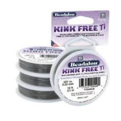 BEADALON Kink Free Nylon Coated Titanium Bead Wire, 0.021", 10 FEET