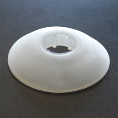 Kumihimo Bobbin, Clear 2 1/2 inch with 3/4 inch hole. Pack of 4.