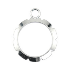 Artistic Wire, Wrapper 20mm Round NF Silver Plated (6 pieces pack)