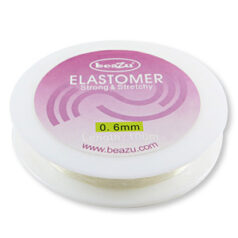 Elastic Cord, Beazu Elastomer - 0.6mm - Clear