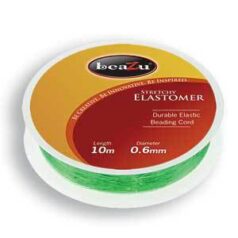 Elastic Cord, Beazu Elastomer - 0.6mm - Green