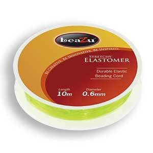 Elastic Cord, Beazu Elastomer - 0.6mm - Lime