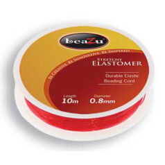 Elastic Cord, Beazu Elastomer - 0.8mm - Red