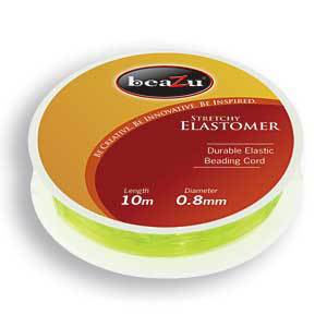Elastic Cord, Beazu Elastomer - 0.8mm - Lime