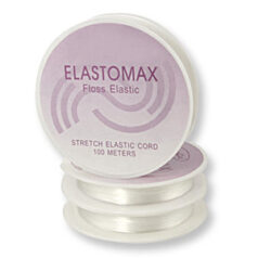 Elastomax .8mm Floss Elastic Clear - (100m spool)