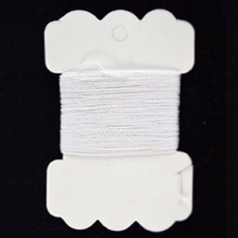 0.5mm Elastic - White  (retail card)