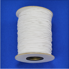 1.0mm Round Elastic - White (150 yard)