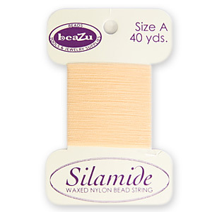 Thread, Beazu Silamide - 2-ply Waxed Nylon - Size "A"- Light Pink