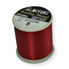 Thread, Miyuki Size B Nylon Thread, Red, (50 meters/55 yard spool)