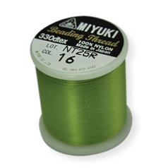 Thread, Miyuki Size B Nylon Thread, Peridot, (50 meters/55 yard spool)