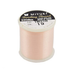 Thread, Miyuki Size B Nylon Thread, Peach Cream, (50 meters/55 yard spool)
