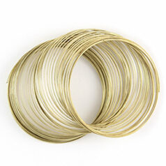 Memory Wire Bracelet - Gold Plated 1 oz.