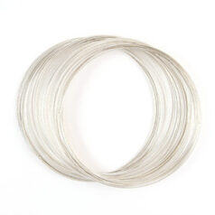 Memory Wire Necklace - Silver Plated 1/4 oz.