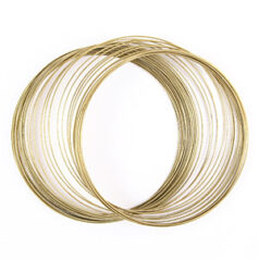 Memory Wire Necklace - Gold Plated 1 oz.