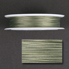 7 Strand, Tigertail, 0.45mm Dia., Nylon Coated Stainless Steel - Lime