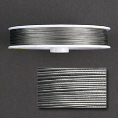 7 Strand, (0.018") 0.45mm Dia., Stainless Steel - Clear (100 meter/Spool)
