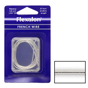 French Wire Silver 27 inch - Heavy 0.8mm ID