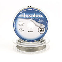 Flexalon 21 Strand, 0.012" diameter, 30foot Spool Nylon Coated -  Clear