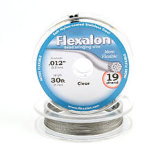 Flexalon 19 Strand, 0.012" diameter, 30foot Spool Nylon Coated -  Clear