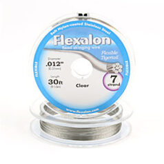 Flexalon 7 Strand, 0.012" diameter, 30foot Spool Nylon Coated -  Clear