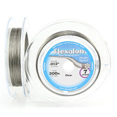 Flexalon 7 Strand, 0.012" diameter, 300foot Spooltest  Nylon Coated -  Clear