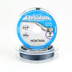 Flexalon 7 Strand, 0.019" diameter, 30foot Spool Nylon Coated - Montana
