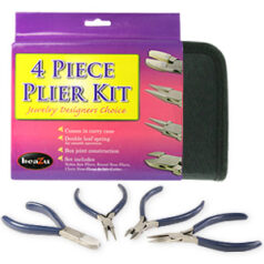 4 Piece Plier Kit. Nylon Jaw, Round Nose, Chain Nose Cutters and replacement nylon jaws.