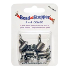 Bead Stopper - 4 (Original Size) and 4 (Mini Size) Combo ( 8 pcs per pack)