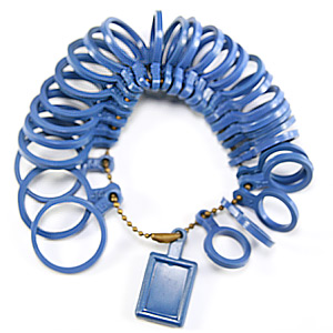 Gauge Finger Rings Plastic sizes 1-15 (29 Rings) US Standard