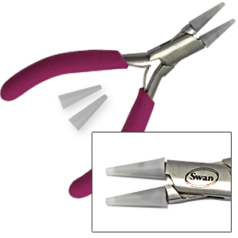 Round Nose Pliers, 5 inches with Nylon Jaw and Comfort Handles.  Includes Replacement Nylon Jaws
