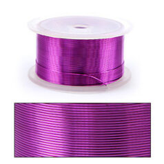 Smart Wire, Coloured Copper  24ga. - Fuchsia Silver Plated