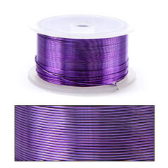 Smart Wire, Coloured Copper  24ga. - Amethyst Silver Plated