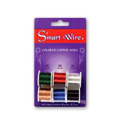 Smart Wire, Coloured Copper  Kit - 6 spools multicolor (mix of 20ga,24ga,26ga)