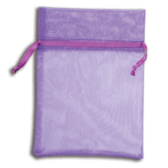 Organza Jewelry Bags - 4" x 6" - PURPLE