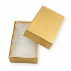 Jewelry Box 4 1/4"x2 1/2"x1" - Gold