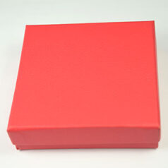 Paper Jewelry Box 3.5"x3.5" - Red