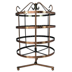 Ant. Copper Rotating Earring Stand 96 pair  - WxH is 22x34cm