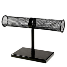 Black Metal T-Bar Bracelet/Earring Display  - WxH is 24x15mm