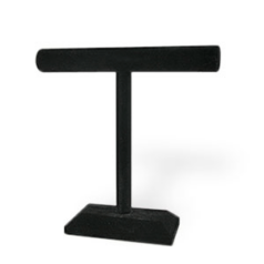 Black Velvet T-Bar Display Bracelet  - LxH is 30.5x30.5cm