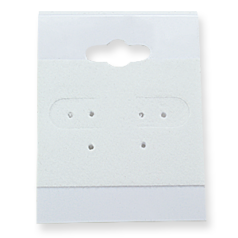 Earring Display Cards, 1.5" x 2" (WxH) - White