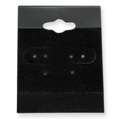 Earring Display Cards, 1.5" x 2" (WxH) - Black