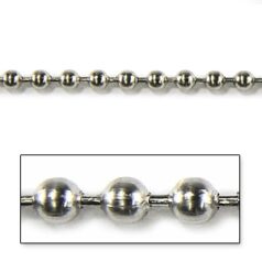 Chain, Gunmetal plated brass, 2.4mm Ball Chain