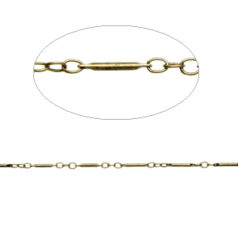 Chain, Antique Bronze plated brass, 3.2x2.3mm loops with 10.8x1.1mm bar